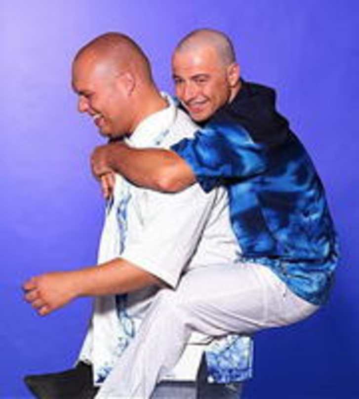 Ein Bild aus glücklicheren Tagen: Buddy und DJ the Wave