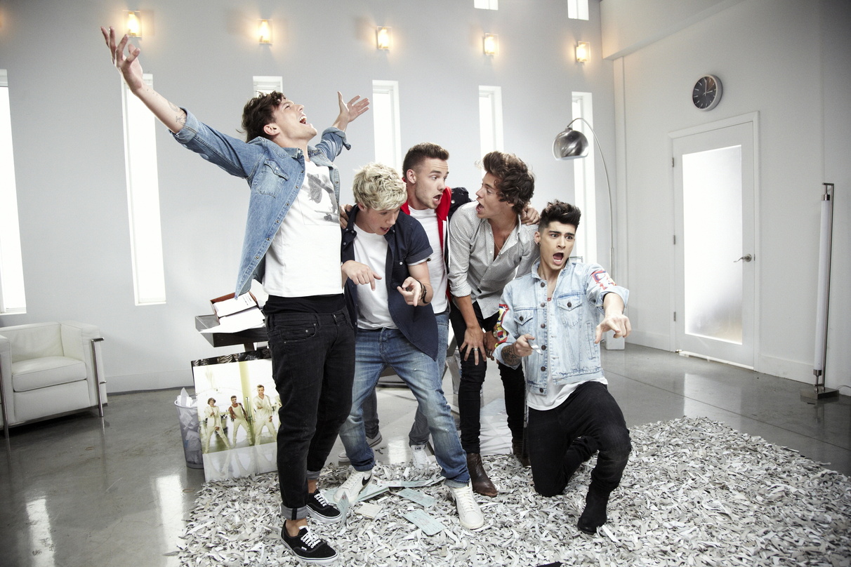 Jubeln auch die zweite Woche auf Platz eins: One Direction