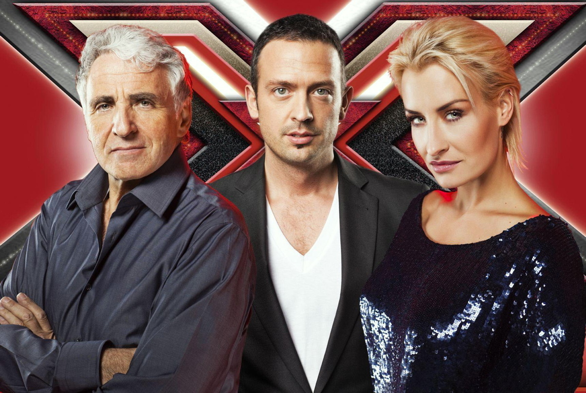 Haben nun ihre "Popstars"-Kollegen überholt: die "X Factor"-Juroren George Glueck (l.), Till Brönner und Sarah Connor (Bild: Frank P. Wartenberg/Vox)
