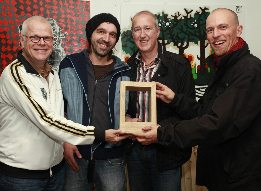 Präsentierten den neuen Hamburger Musikpreis (v.l.n.r.): Uriz von Oertzen, Nils Koppruch, Alexander Maurus und Ole Soul