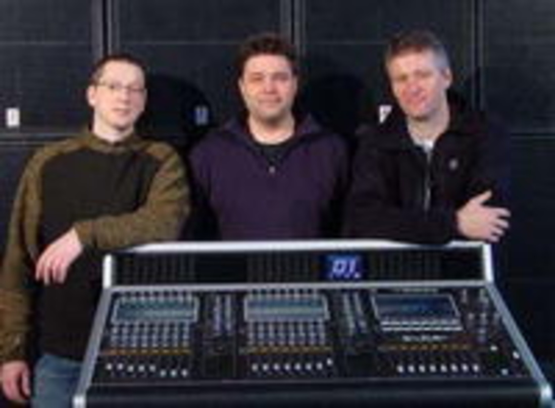 Freuen sich über neue DiGiCo-Konsole: die Sound-Farm-Geschäftsführer Andreas Litger, Severin Cremer und Adrian Virnich