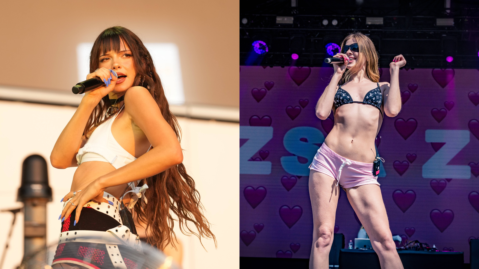 Bespielen im Sommer auch die Festivals Deutschlands: Nina Chuba (links) und Zsá Zsá.