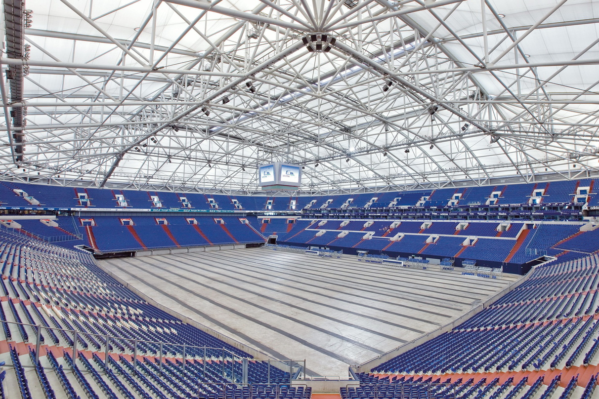 Hier findet ein Teil der Konzerte von Rock im Revier statt: die Veltins-Arena auf Schalke