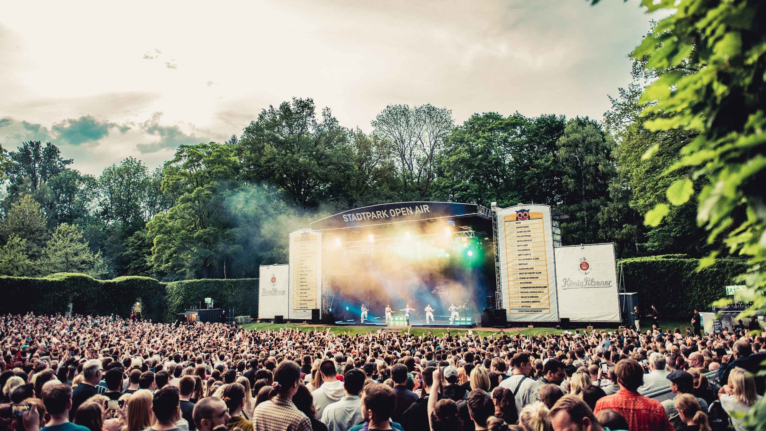 Fand erstmals 1975 statt: das Hamburger Stadtpark Open Air der Karsten Jahnke Konzertdirektion.