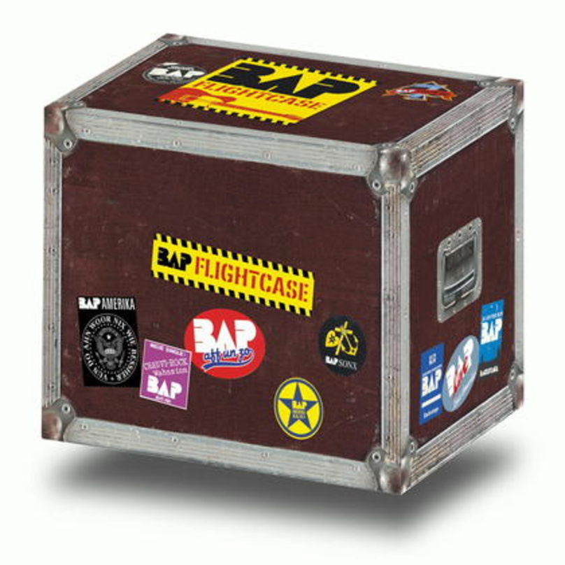 Herzstück der BAP-Aktion: das Flightcase für alle 14 CDs der Kölner