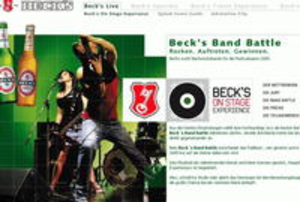 Infos zum Wettbewerb: www.becks-on-stage.de