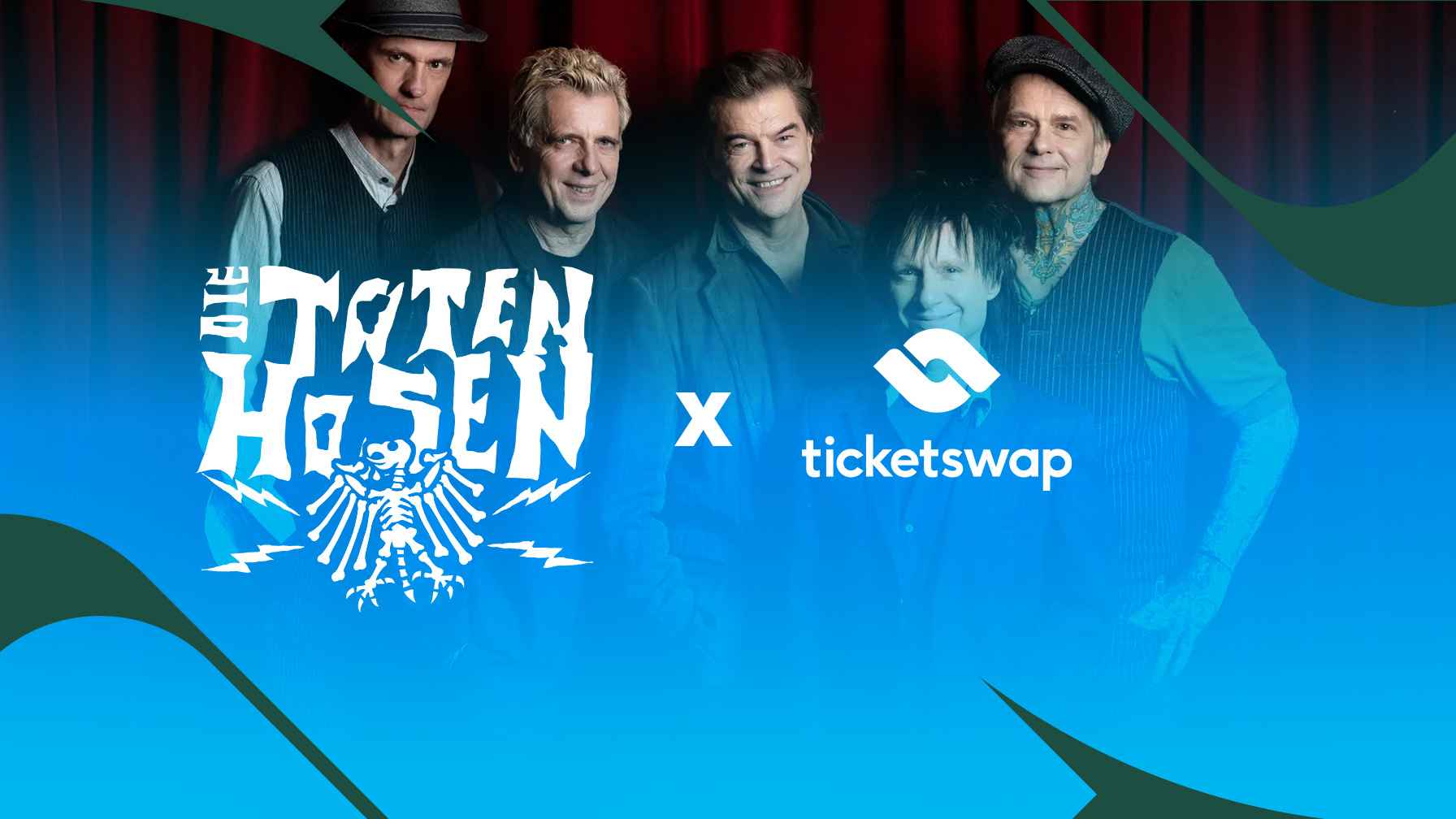 Kooperieren: die Toten Hosen und TicketSwap.
