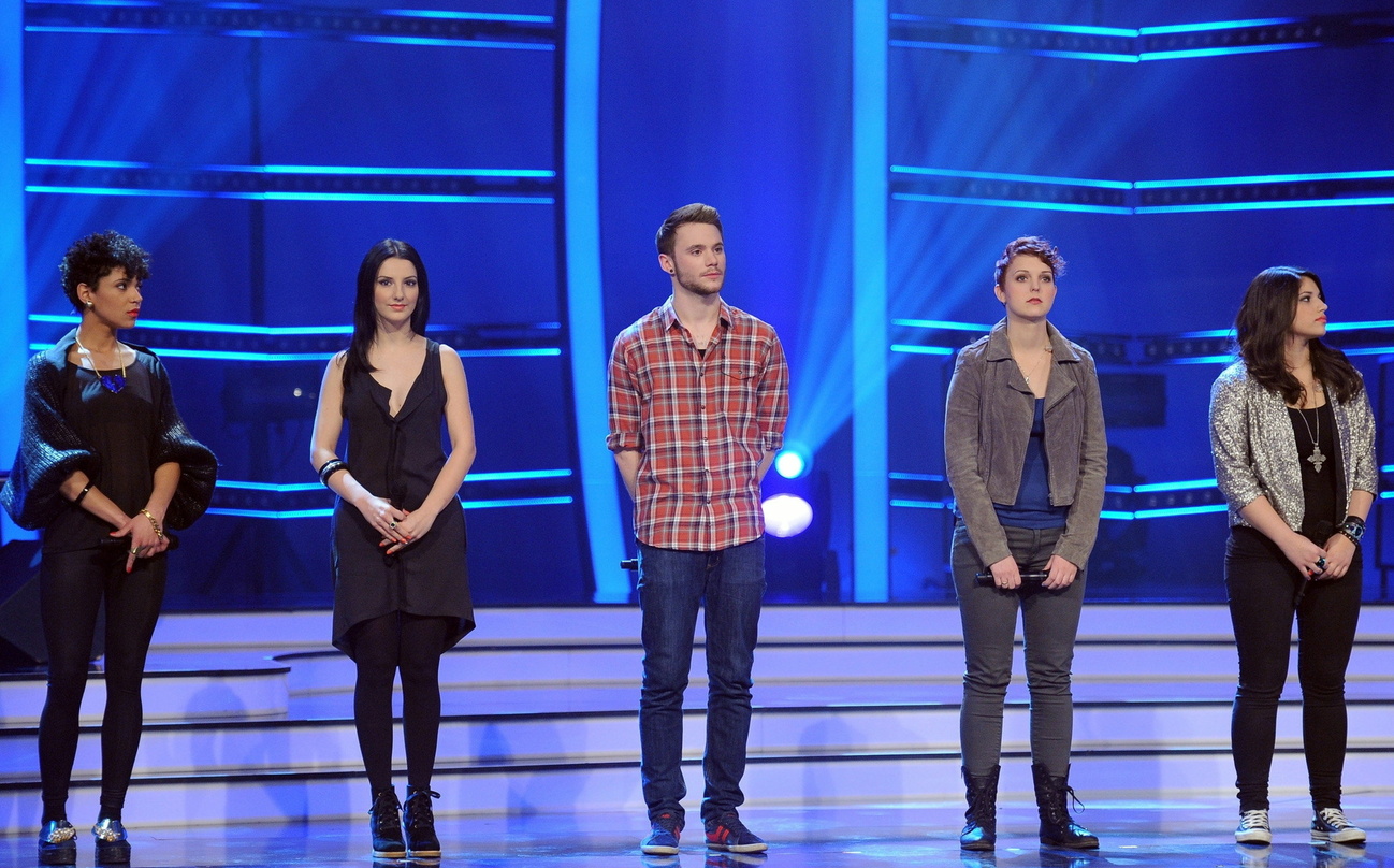 Traten im Viertelfinale gegeneinander an (v.l.n.r.):.: Shelly Phillips, Ornella de Santis, Roman Lob, Katja Petri und Yana Gercke
