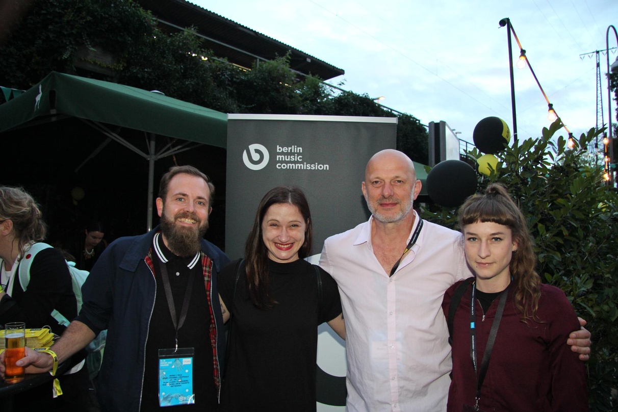 Brachten Berliner Musik nach Köln (von links): Stephan Hengst, Jana Rahmlow, Olaf "Gemse" Kretschmar und Reka Zalan (alle Berlin Music Commission)