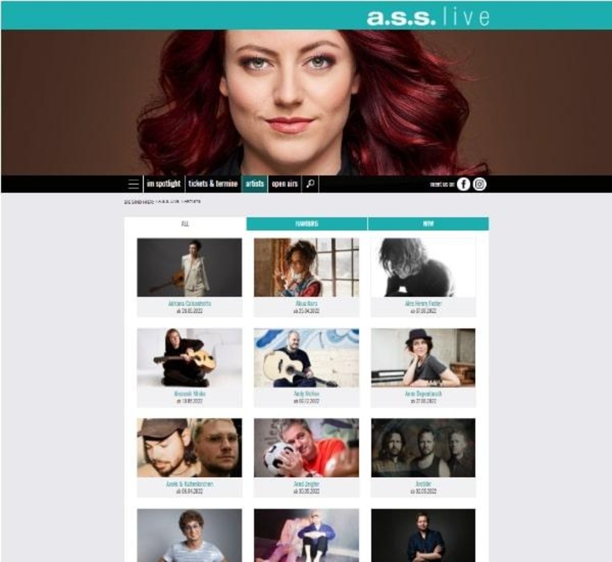 Hat nun eine eigene Website: a.s.s. Live