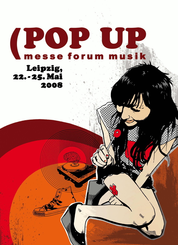 Optisches Markenzeichen der Pop Up 2008: das Logo