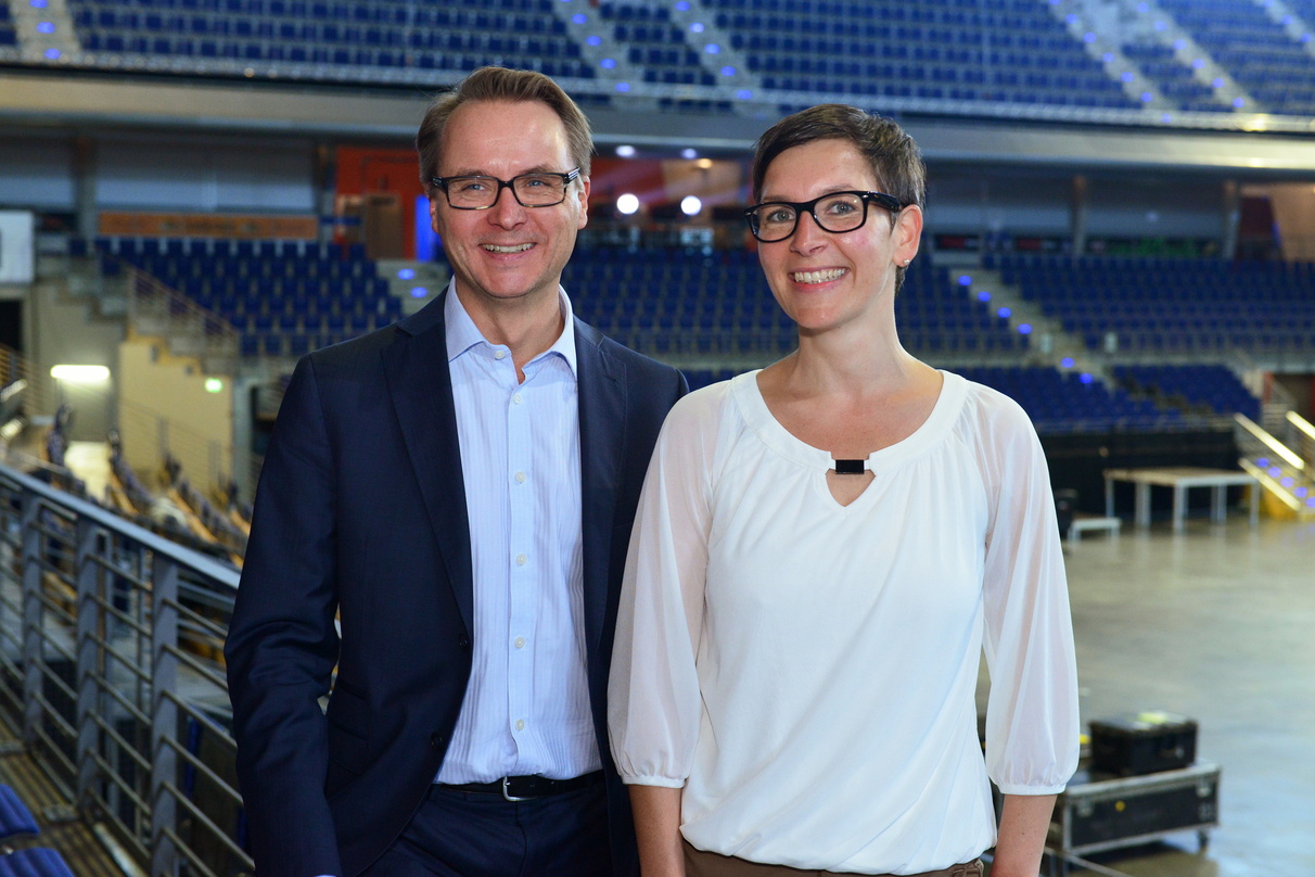 Bekommen auch 2015 viel zu tun: Sebastian Rüß (Geschäftsführer Velomax) und Sybil Franke (Vertriebsleiterin Velomax)