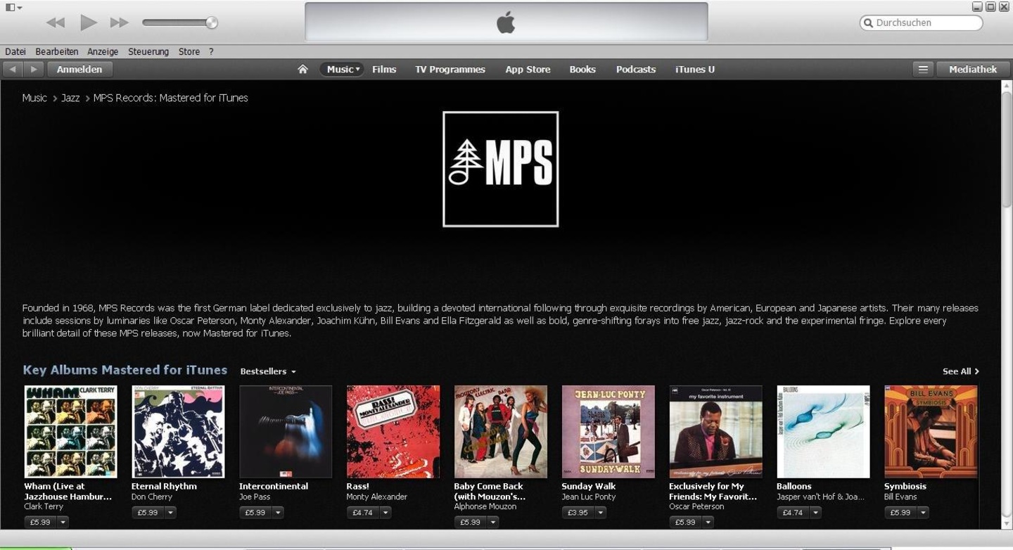 Exklusiv bei iTunes. Der MPS-Katalog im digitalen Schaufenster des Apple-Stores