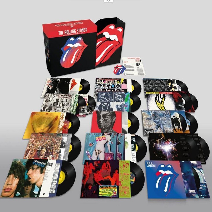 Steht neben Fan-T-Shirts im Regal bei Dussmann: die limitierte Album-Kollektion der Rolling Stones