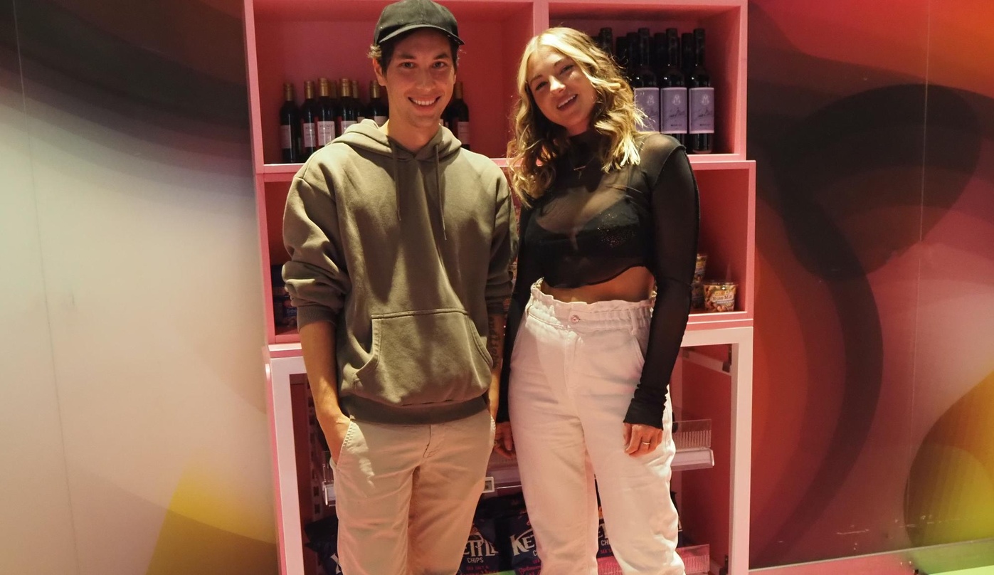 Im Berliner nhow Hotel: Patrick Kronenberger und Allie Gonino