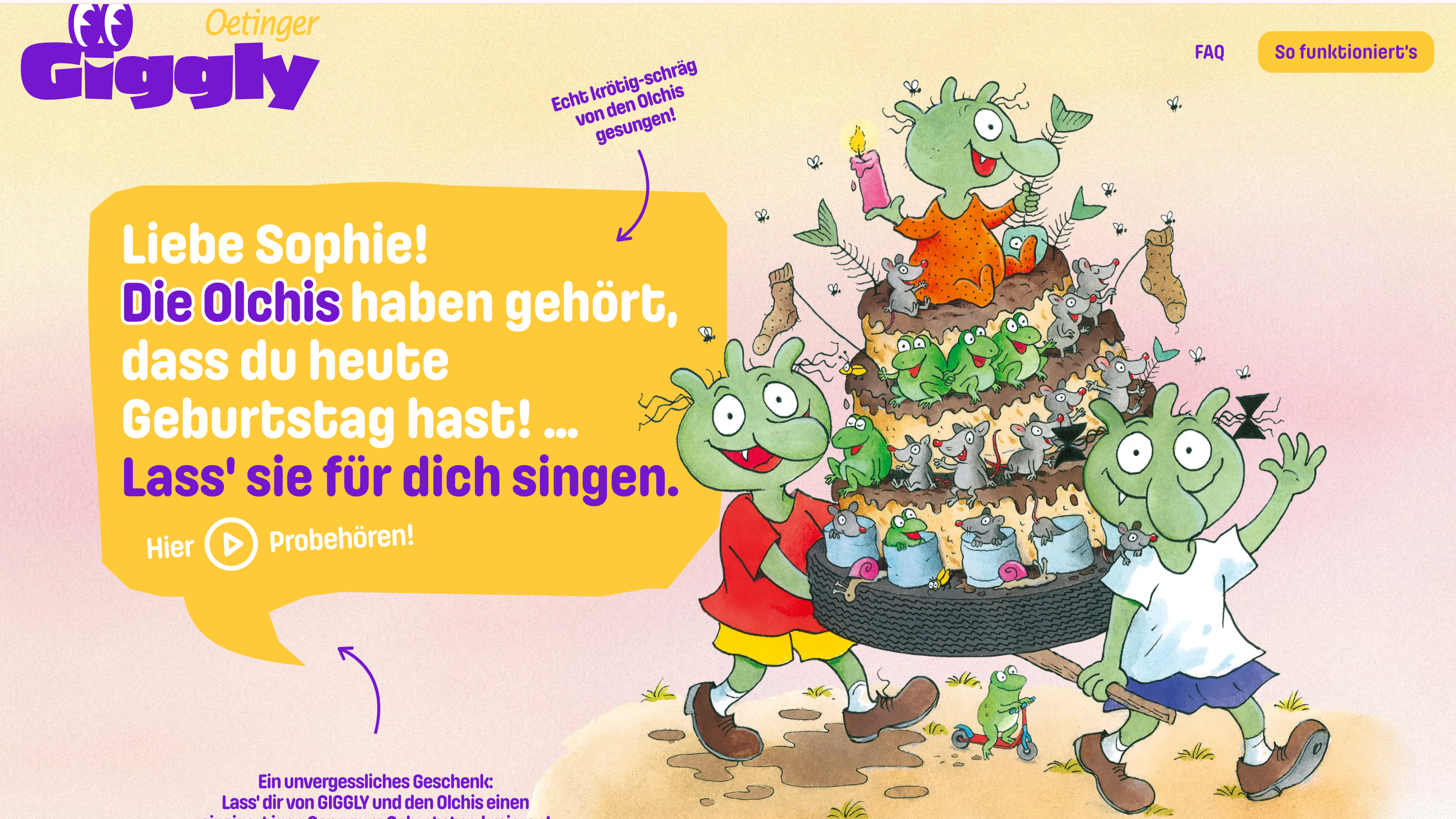 KI-Tool für Kindergeburtstage: Giggly.kids.