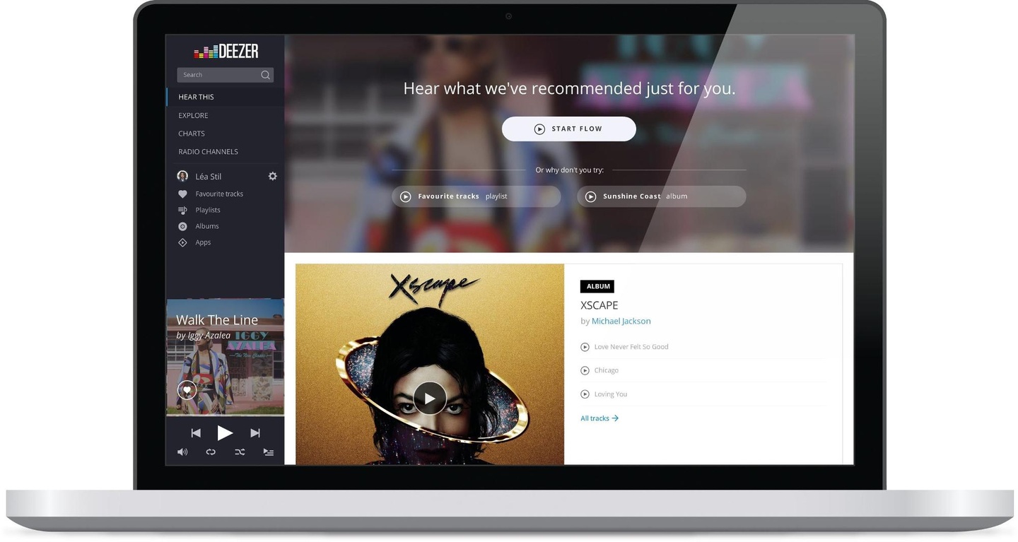 Soll den "Flow" stärken: das renovierte Deezer-Angebot für Webbrowser