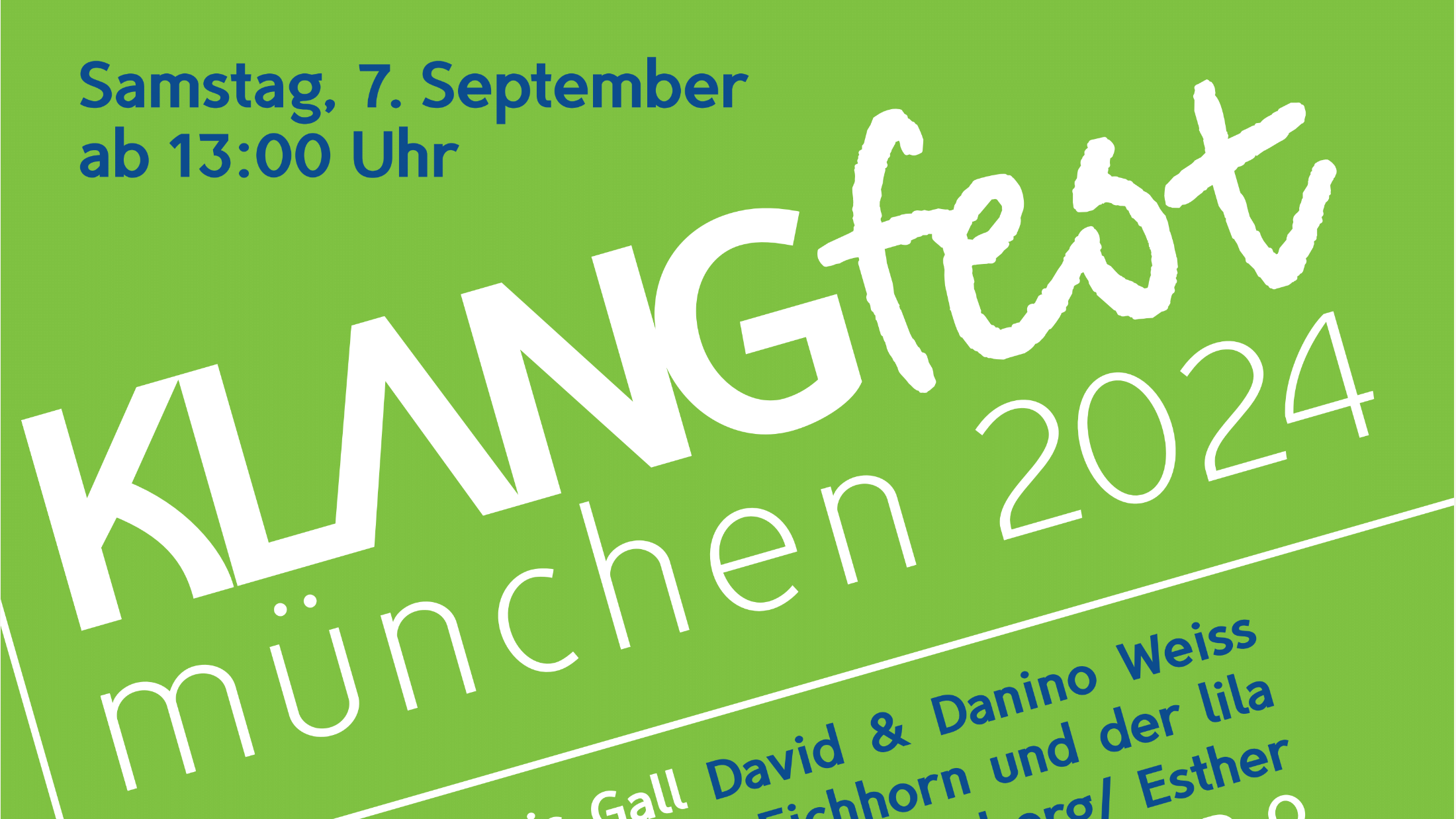 Findet erneut im September im Werksviertel-Mitte statt: Das Klangfest München.
