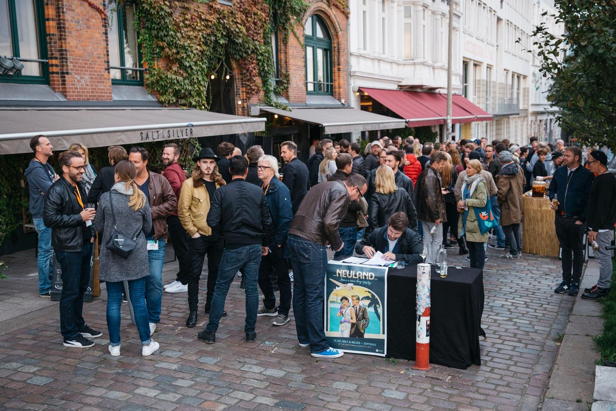 Es war voll an der neuen Location: der Neuland-Empfang beim Reeperbahn Festival