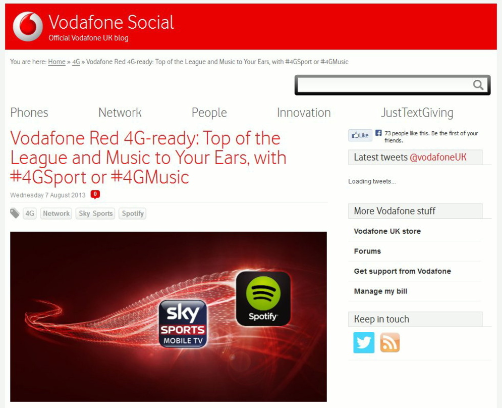 Qual der Wahl: Vodafone-Kunden erhalten bald mobil Zugriff auf Sky Sports oder Spotify