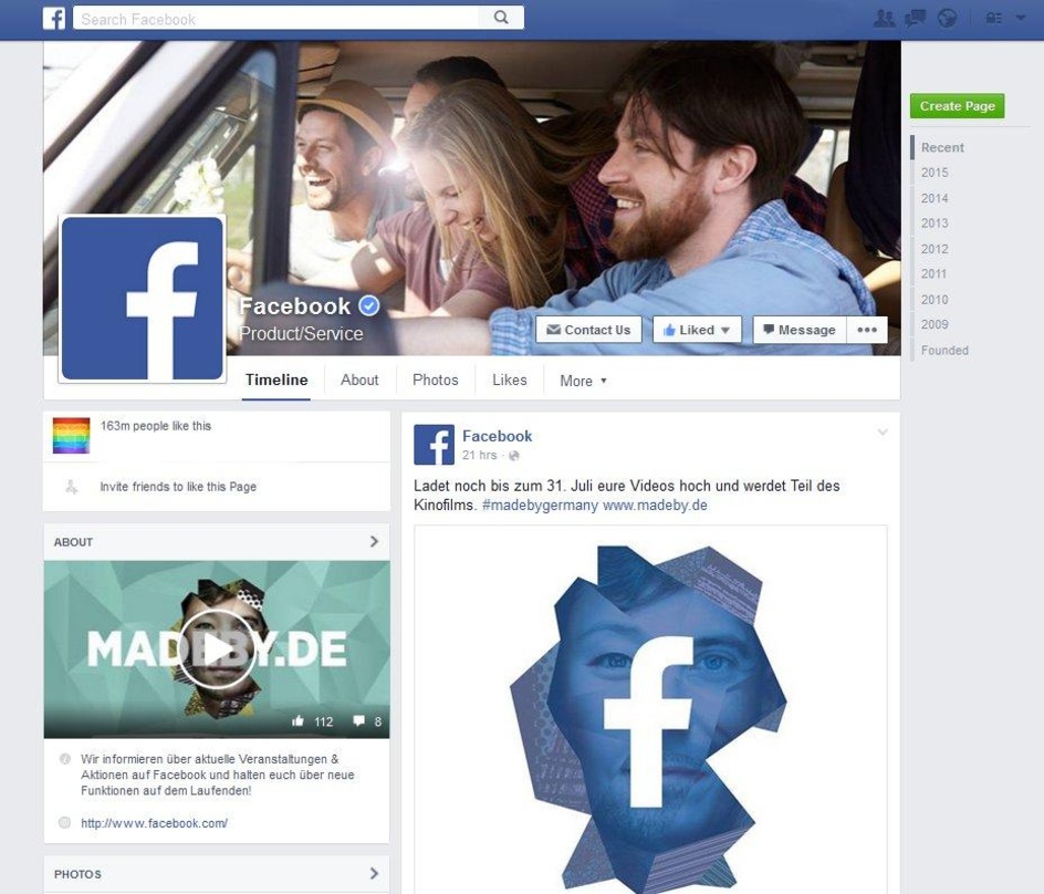 Könnte bald mehr Videos und auch Musikstreams transportieren: Die Timeline von Facebook Deutschland