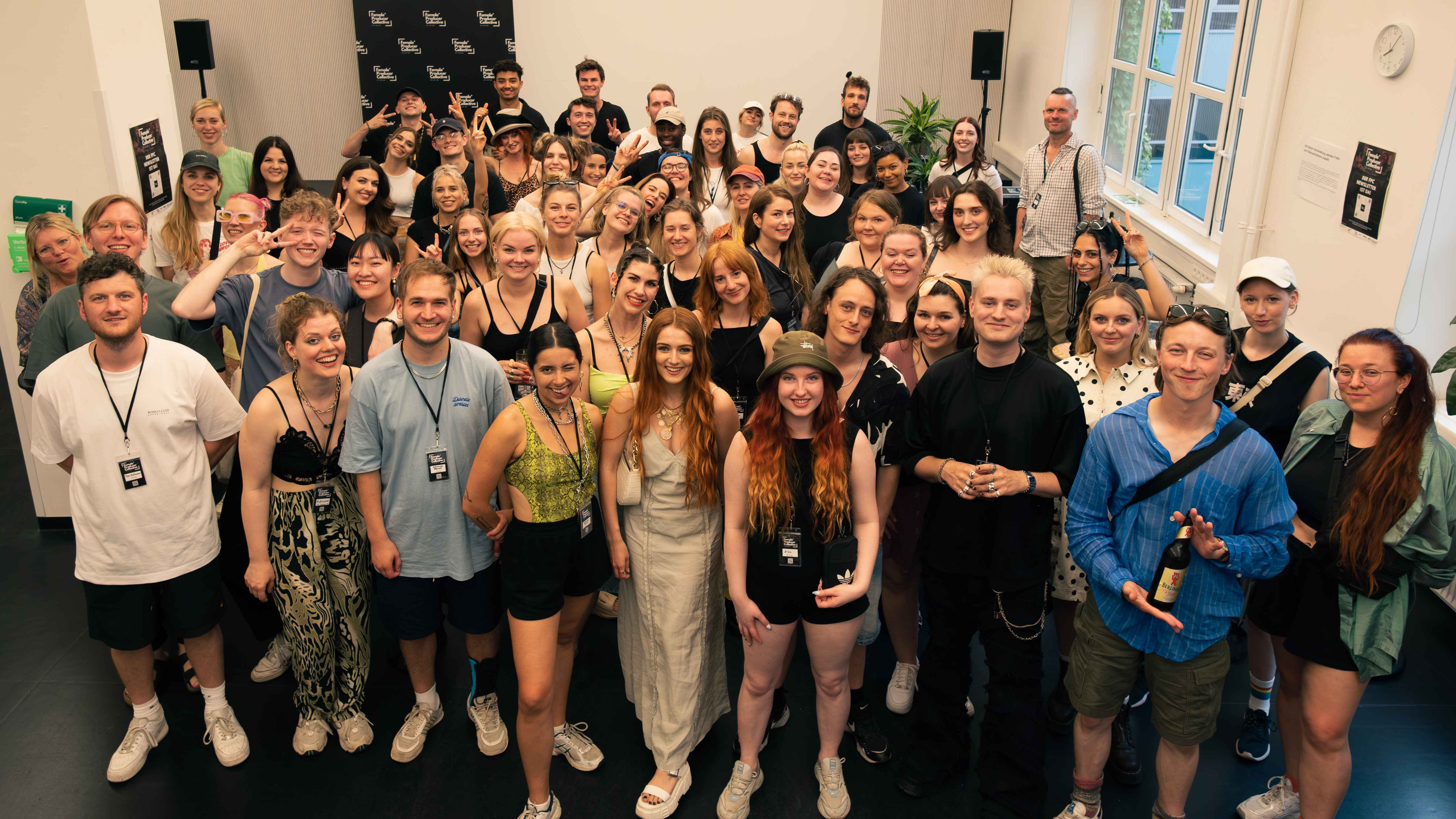 Können bald an einer Convention teilnehmen: die Mitglieder des Female* Producer Collective, hier beim Abschlussevent der zweiten Saison des Programms.