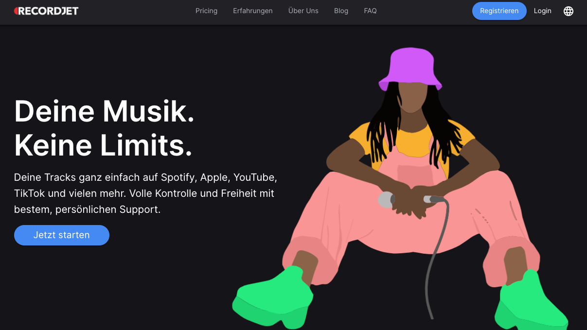 Erweitert sein Serviceangebot: der Musikvertriebs recordJet.