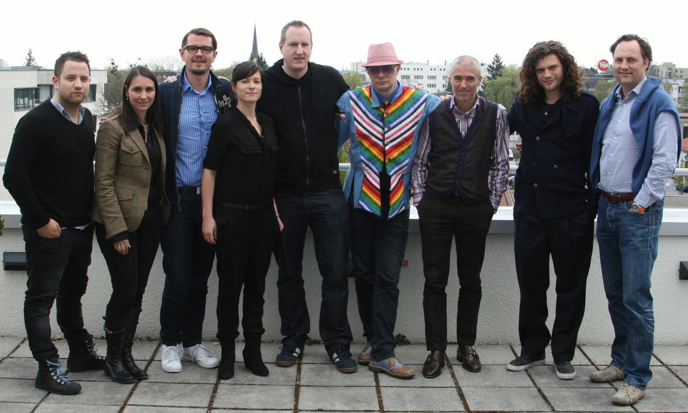 Kenneth Bager, Willy Ehmann (Senior Vice President Domestic GSA Sony Music), Christian Dalholt (Music For Dreams) und Edgar Berger (CEO Sony Music GSA)