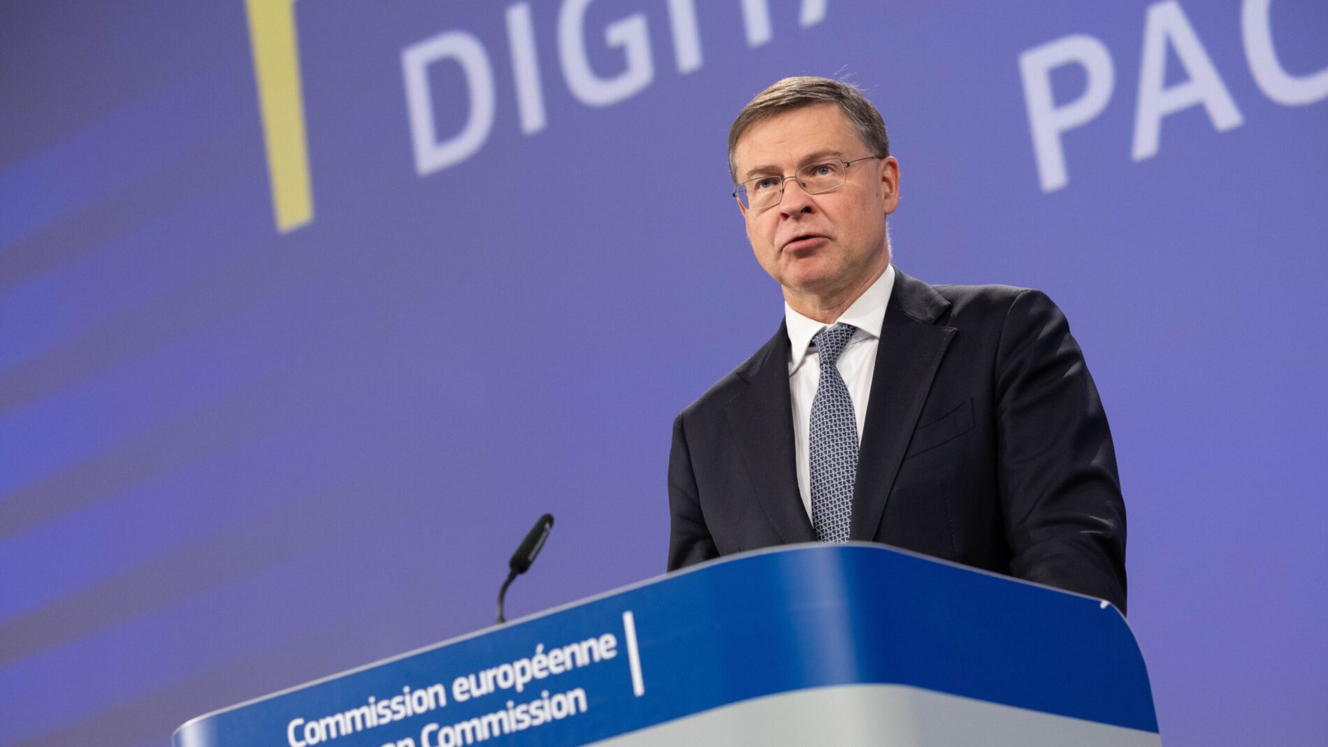 Gibt wohl sein Go: Valdis Dombrovskis, der lettische Wirtschaftskommissar der Europäischen Kommission.