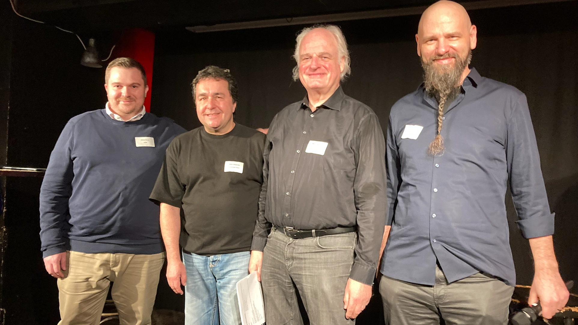 Sprachen bei der letzten Ausgabe 2024 in einem Panel zum Thema KI (von links): Oliver Kruse (GEMA), Oliver Alexander (VUT Süd), Rechtsanwalt Wolf-Dietmar Schoepe sowie Oliver Pauly (aurism...