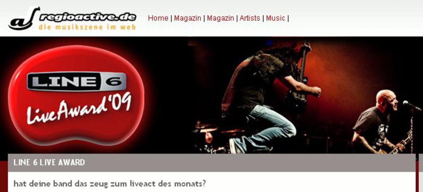 Nachwuchsbands gesucht: Line 6 Live Award
