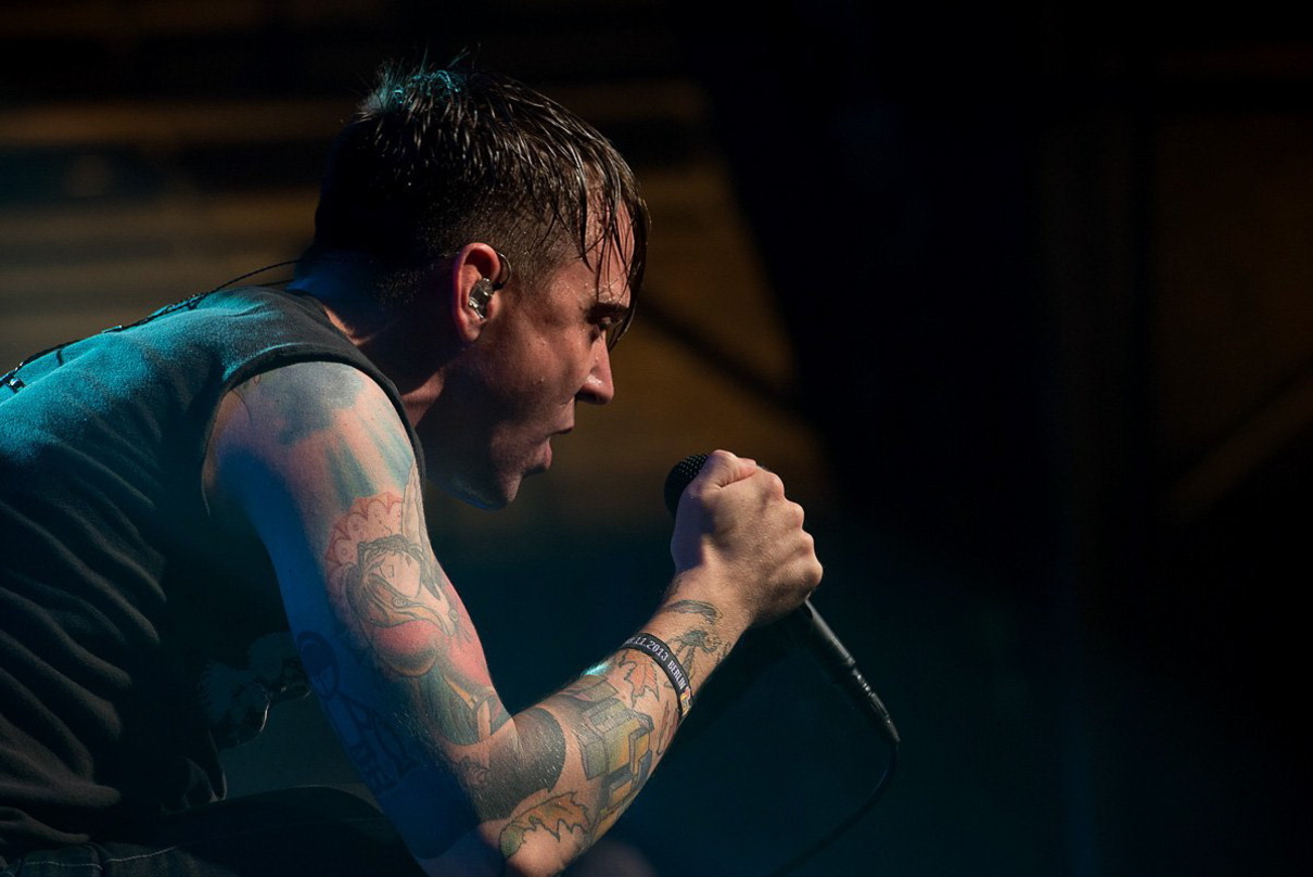 Beim Gig als Headliner auf der Vans-Warped-Bühne in Berlin: Billy-Talent-Sänger Ben Kowalewicz