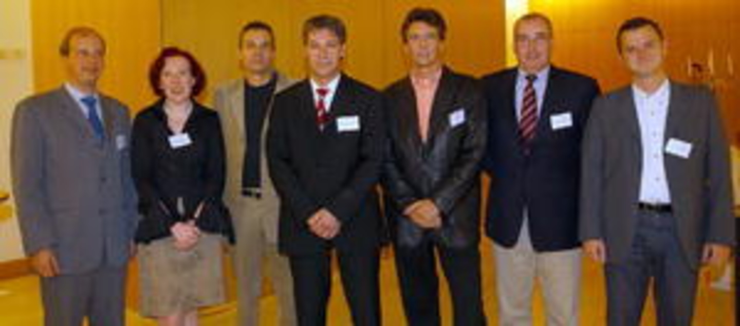 Das neue Präsidium des GDM: Stefan von Merkl, Daniela Zimmer, Hans-Jörg André, Michael Huchthausen, Peter Knoll, Franz van Bremen, Frank Steinbrecher. Es fehlt: Lutz Wentscher