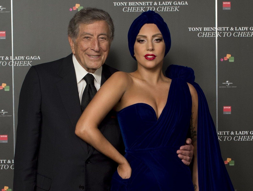 Vereint auf der Bühne in Brüssel: Tony Bennett und Lady GaGa