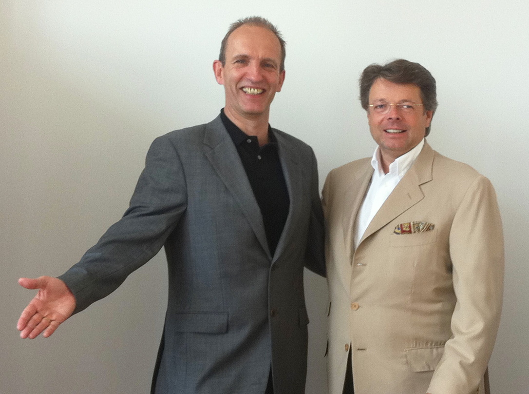 Bieten Family Entertainment in Kooperation mit dem Circus Roncalli: Thomas Schütte (Geschäftsführer Grandezza Entertainment, links) und DEAG-CEO Peter Schwenkow
