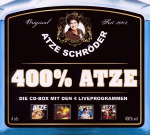 Atze Schröder – 400% Atze - Die CD-Box mit den 4 Liveprogrammen