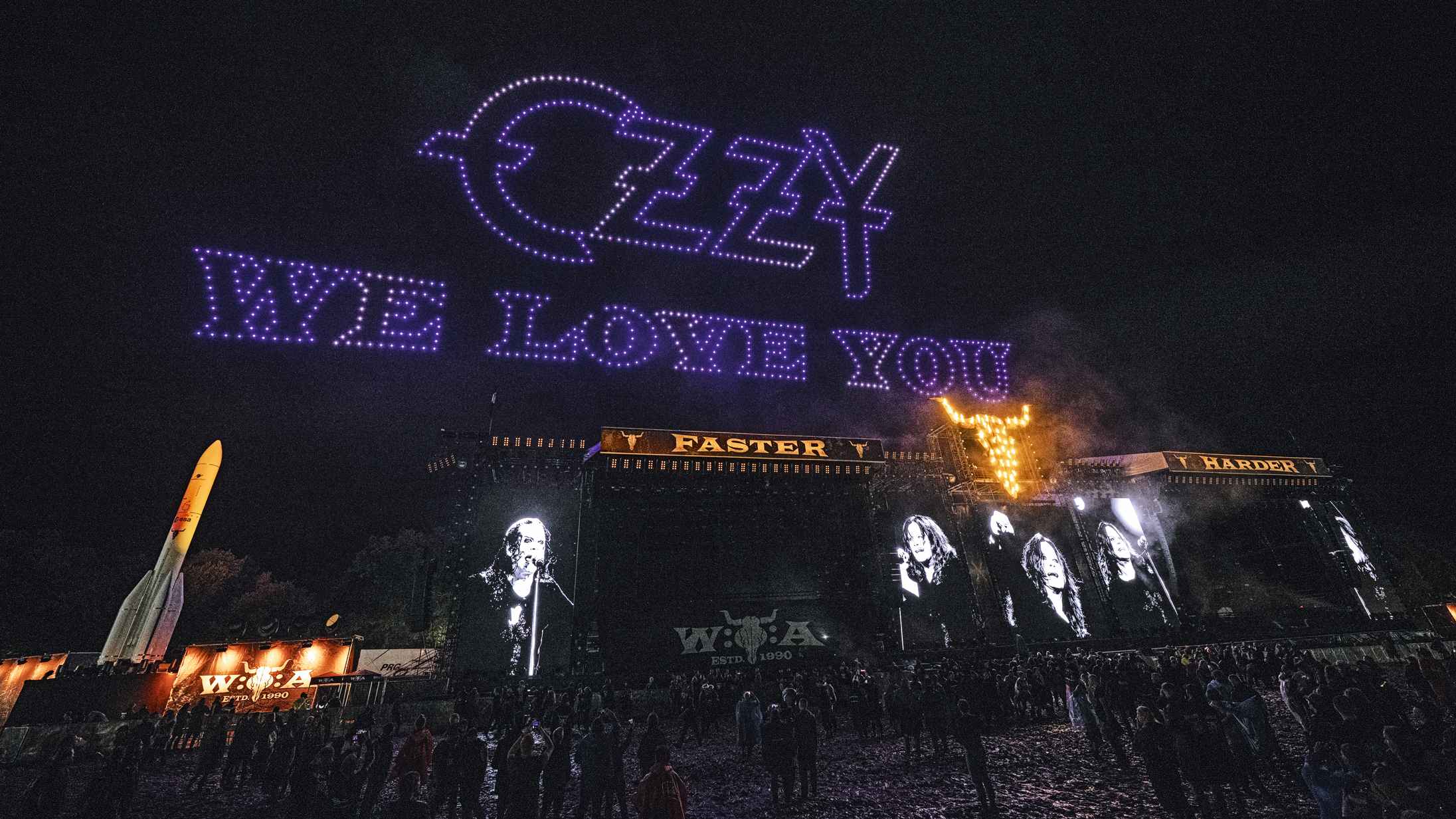 Würdigte Ozzy Osbourne mit einer Drohnen-Show: das Wacken Open Air 2025.