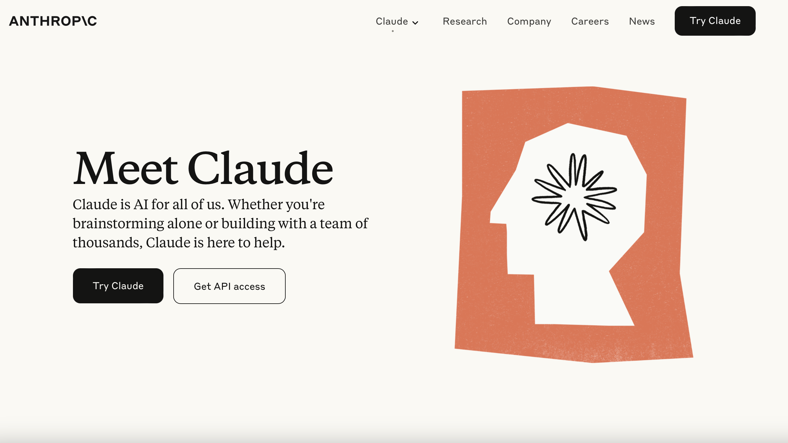"Claude is here to help": das US-Unternehmen Anthropic wirbt für eine seiner KI-Anwendungen.