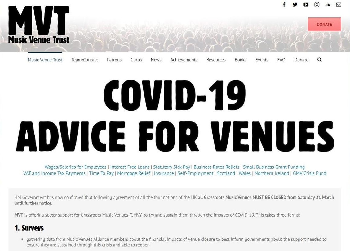 Will bedrohte UK-Clubs retten: der Music Venues Trust