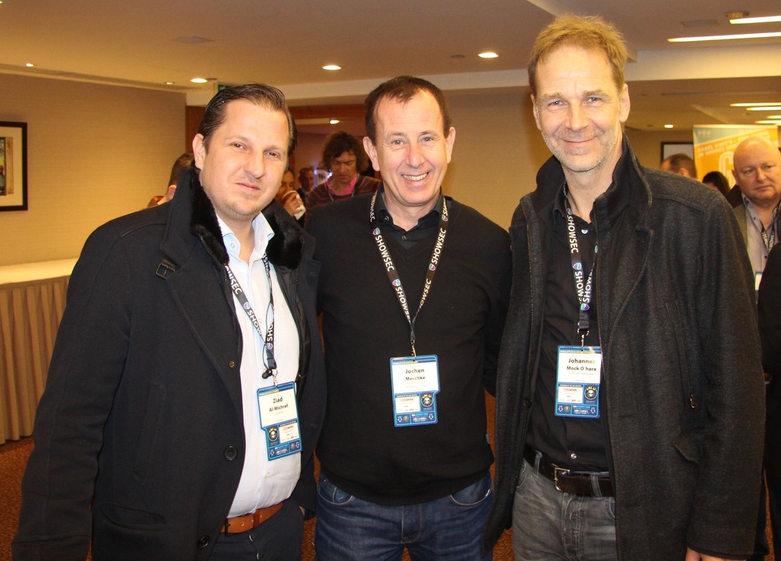 Ziad Al-Michref, Johannes Mock-O'Hara (beide Apassionata) und Jochen Meschke (Westfalenhallen Dortmund)