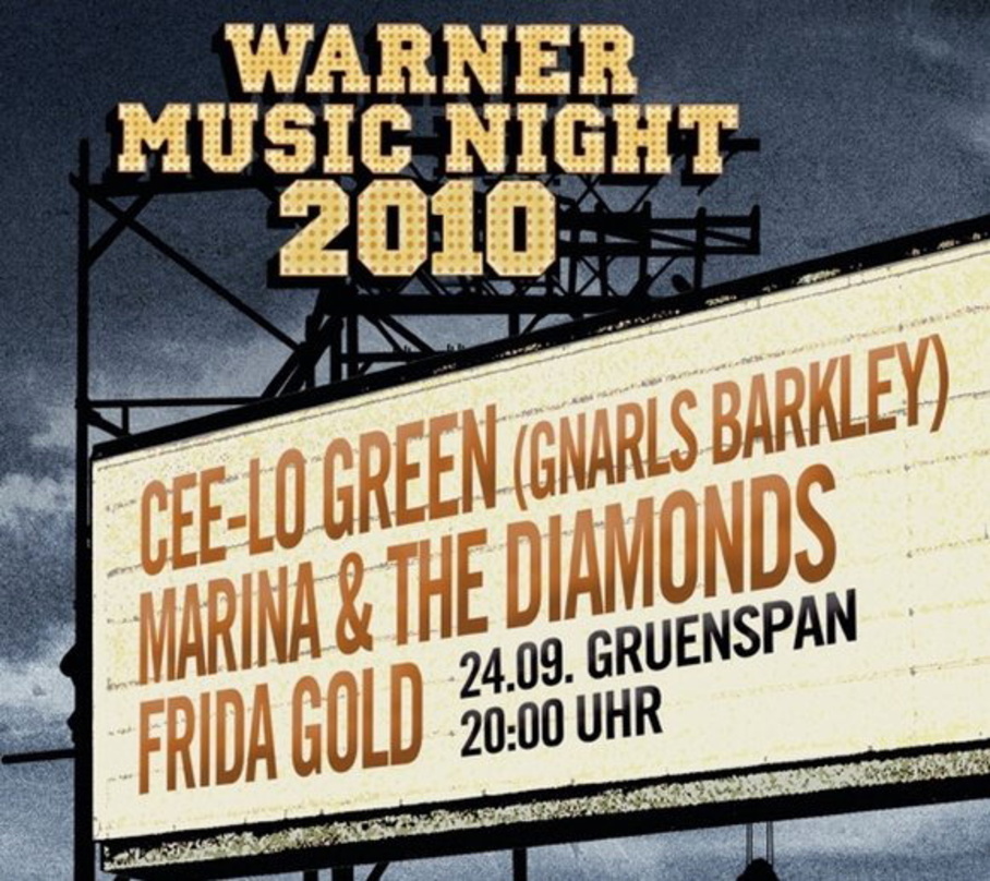 Präsentiert nationale und internationale Warner-Künstler live in Clubatmosphäre: Die Warner Music Night