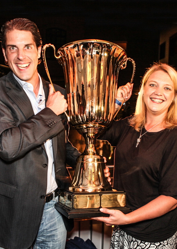 Siegten beim East Media Cup in Hamburg: Nicole Schnitzler mit Teampartner Christian Straubinger (Effective Minds)