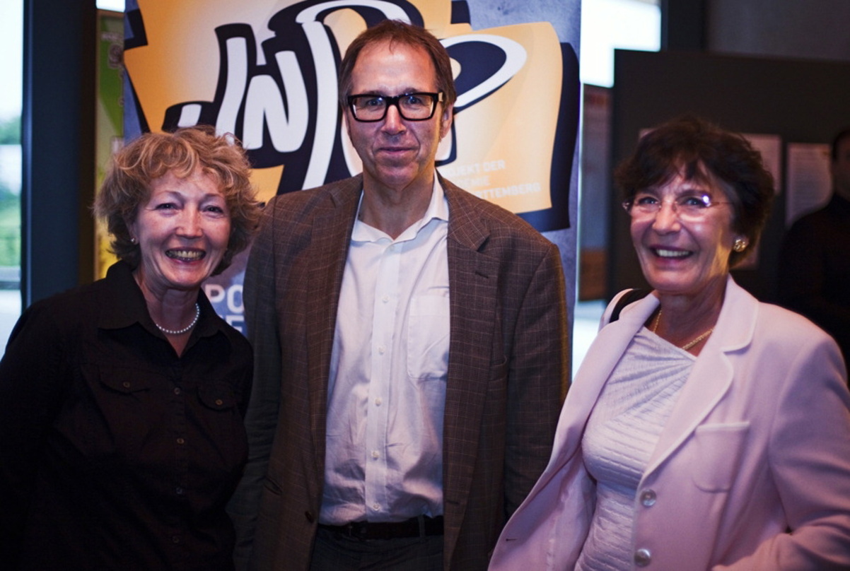 Fördern mit Popmusik die Integration (v.l.n.r.): Nanni Kaiser (Schulamt Mannheim), Professor Udo Dahmen und Dr. Gisela Steffens (Bundesministerium für Bildung und Forschung)
