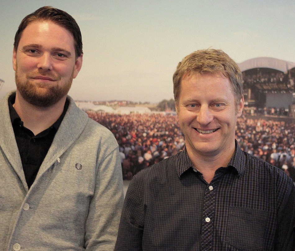 Mischen bei Solutions for Festivals mit: Stephan Thanscheidt (links) und Folkert Koopmans von FKP Scorpio