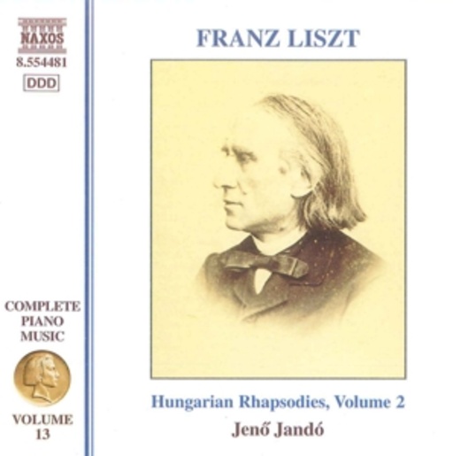 Jenö Jandó – Hungarian Rhapsodies, Vol. 2 - Complete Piano Music Vol. 13