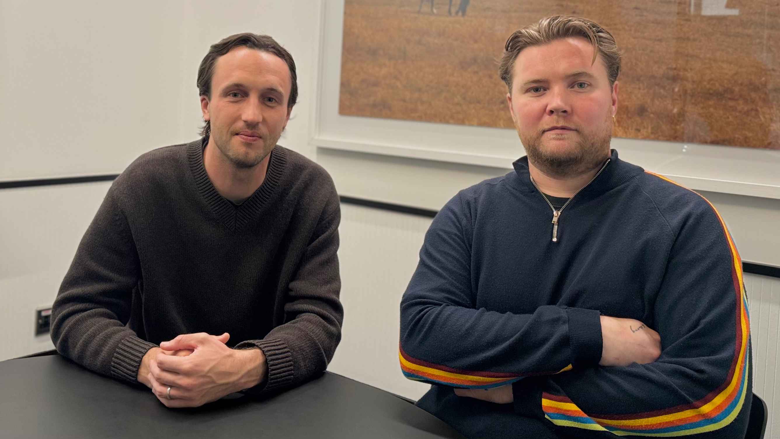 Setzten sich für ein Foto zusammen: William Hallström (Head of International Business Developments Zebralution, links) mit Gerry Read (Gründer 8 Head).