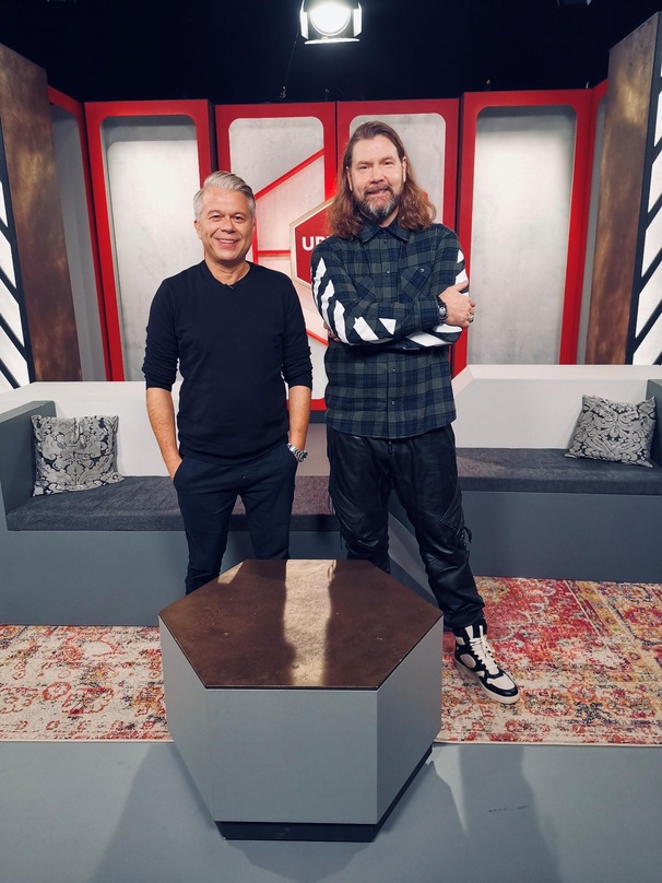 Treffen sich bei Deluxe Music: Moderator Markus Kavka (links) und Rea Garvey
