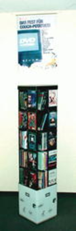 Blickfang:EMI-DVDs im Rack