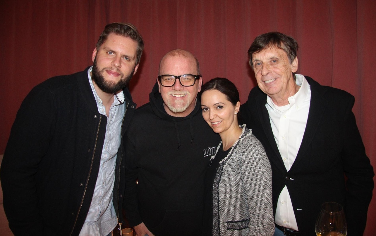 Bei der Präsentation in München (von links): Maximilian Schwarz (Product Manager Electrola), DJ Ötzi, seine Ehefrau und Managerin Sonja Friedle und Peter Lanz (Geschäftsführer Lanz Unlimit...