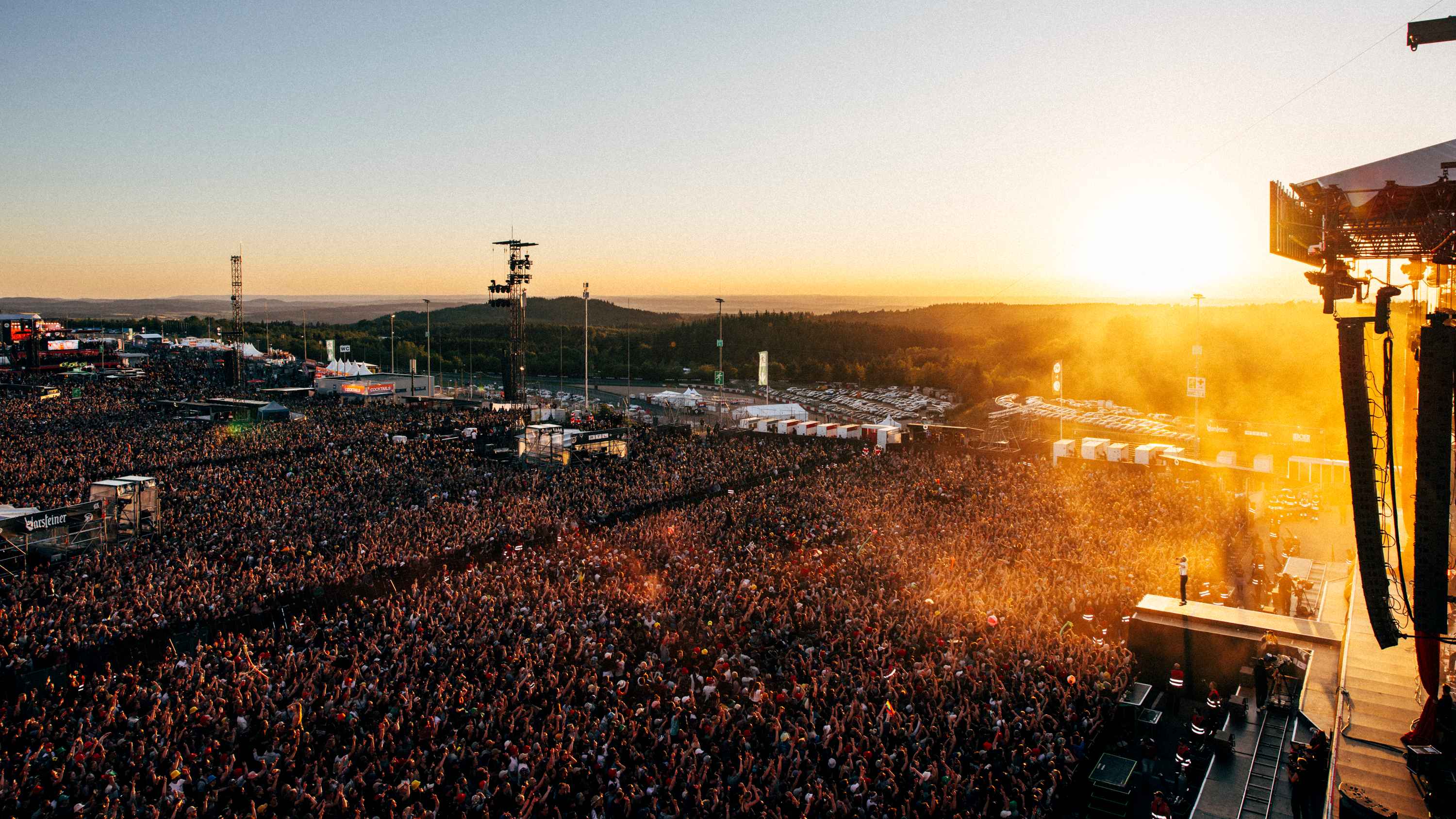 Ist mit 90.000 abgesetzten Tiickets ausverkauft: Rock am Ring, hier ein Impression von 2024.
